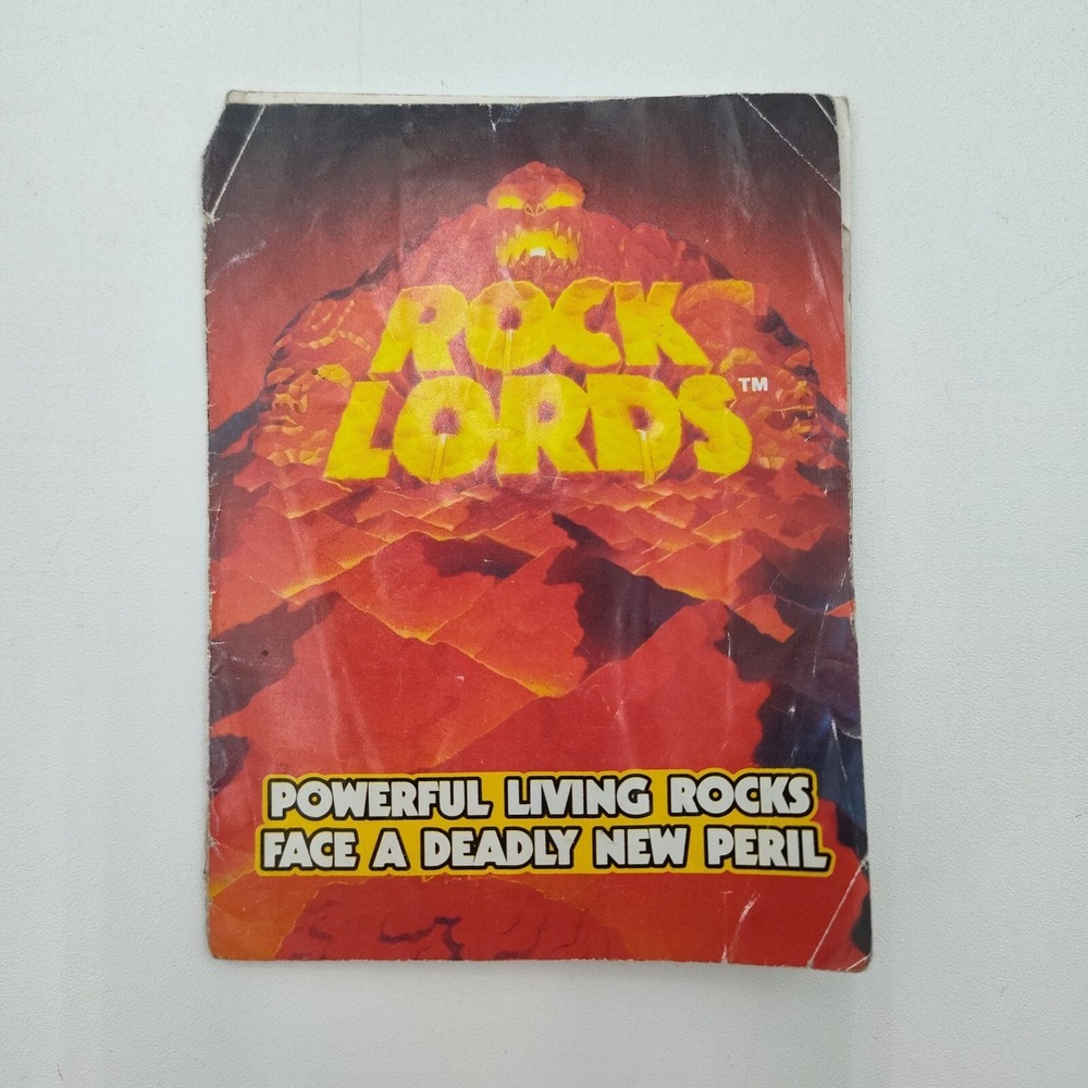 ✅📕1986 Rock Lords mini comic book VTG Tonka‎ evil rock warrior magmar📸SEE📏📸